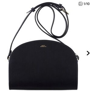 A.P.C. Demi Lune Black Crossbody Bag